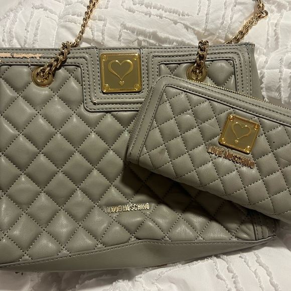Love Moschino Handbags - Love Moschino Quilted Handbag & Wallet